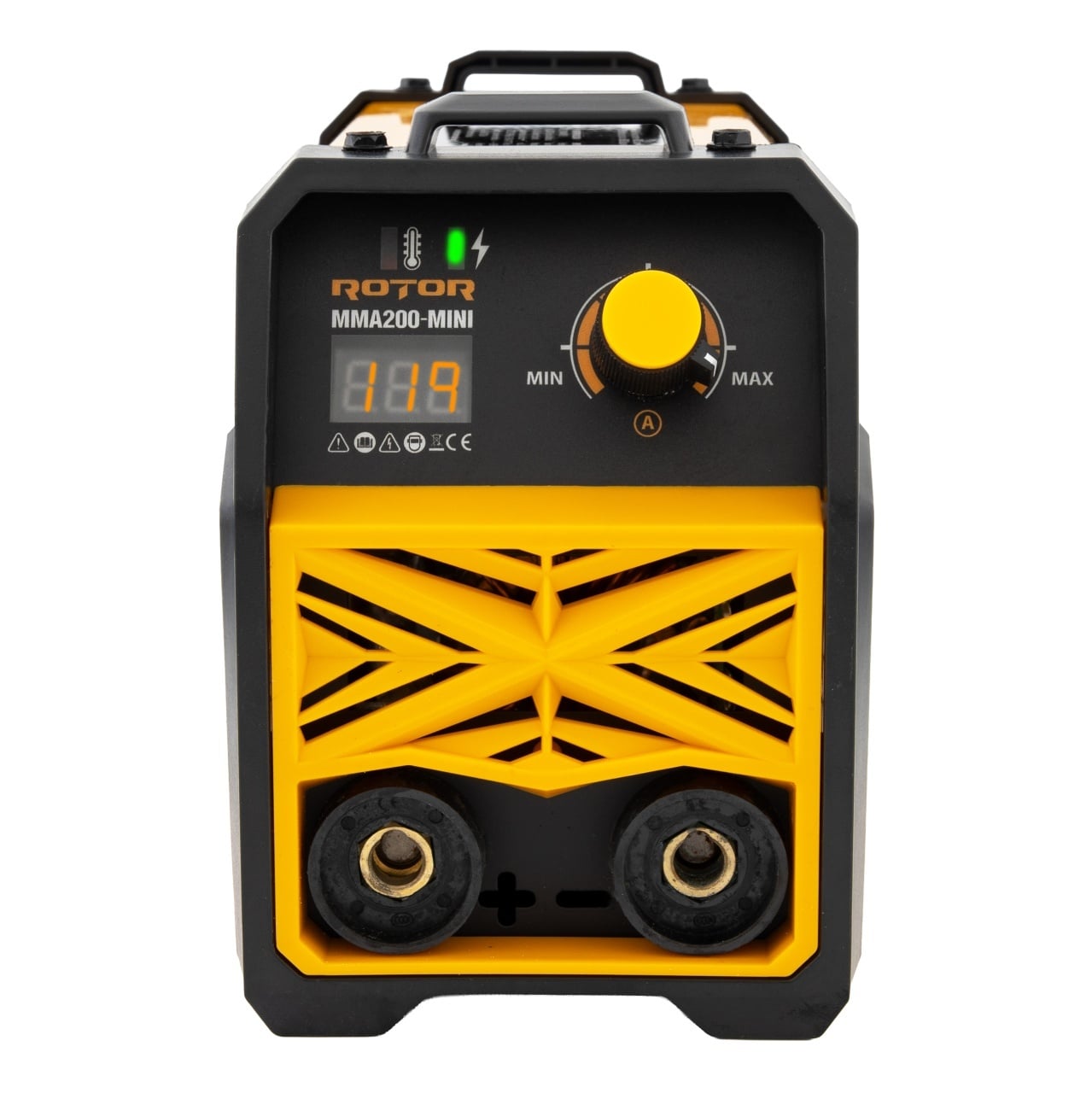Aparat de sudură ROTOR MMA200 Mini, 200 A, LCD color — fotografia 4