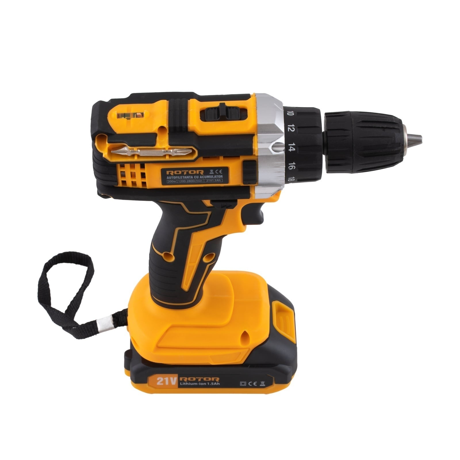 Set autofiletantă și scule ROTOR RSET-AP21, 21 V, 1,5 Ah — fotografia 4