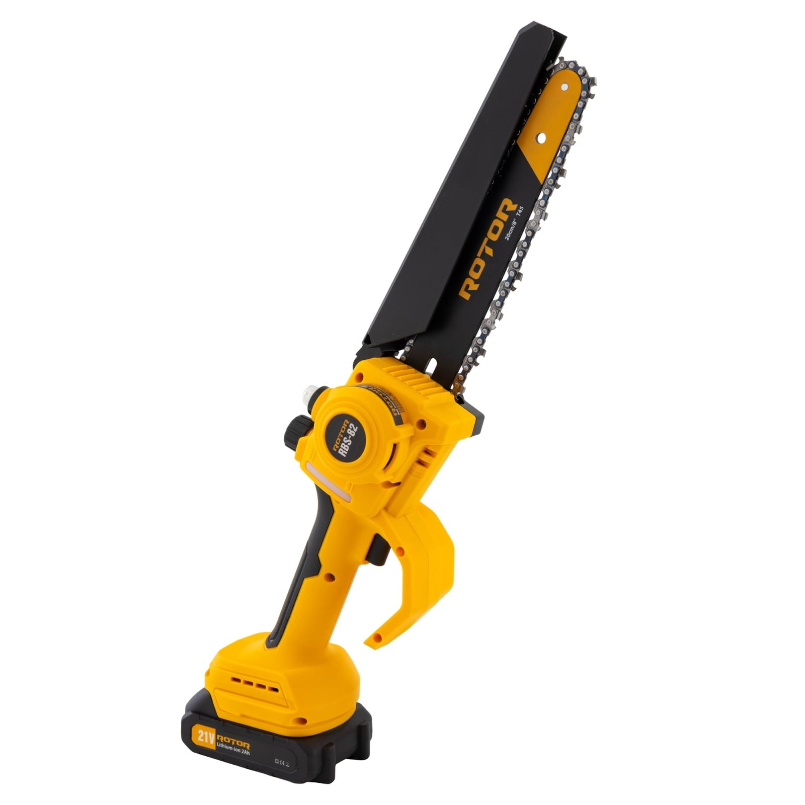 Mini-drujbă ROTOR RBS-82, 20 cm, 21 V, doi acumulatori 2 Ah