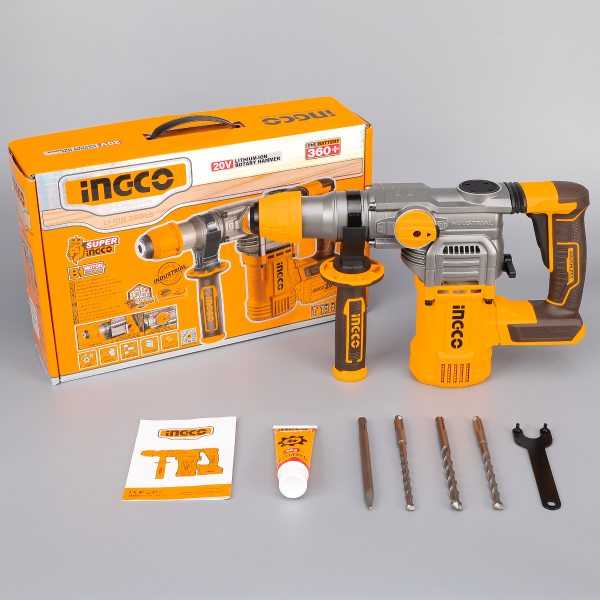 Ciocan rotopercutor INGCO CRHLI20288, 20 V, 4,5 J, fără acumulator