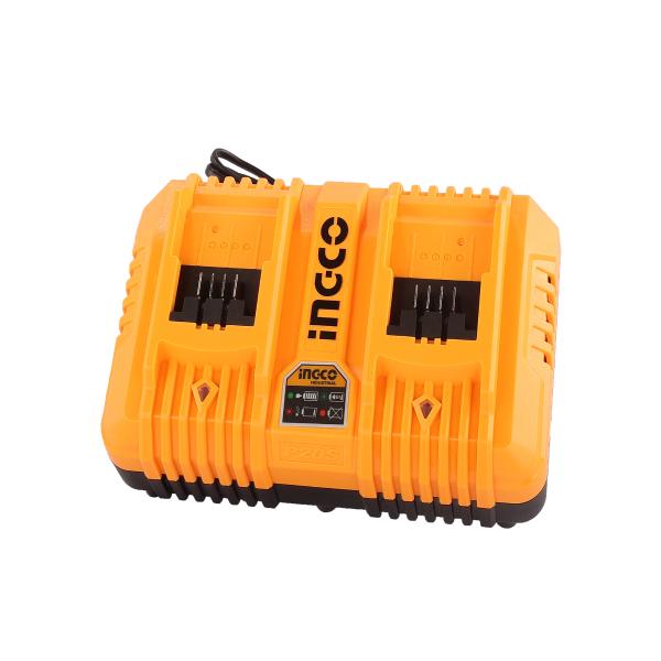 Încărcător dublu INGCO FCLI2034E, P20S, 20 V, 4 A