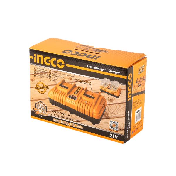 Încărcător dublu INGCO FCLI2034E, P20S, 20 V, 4 A