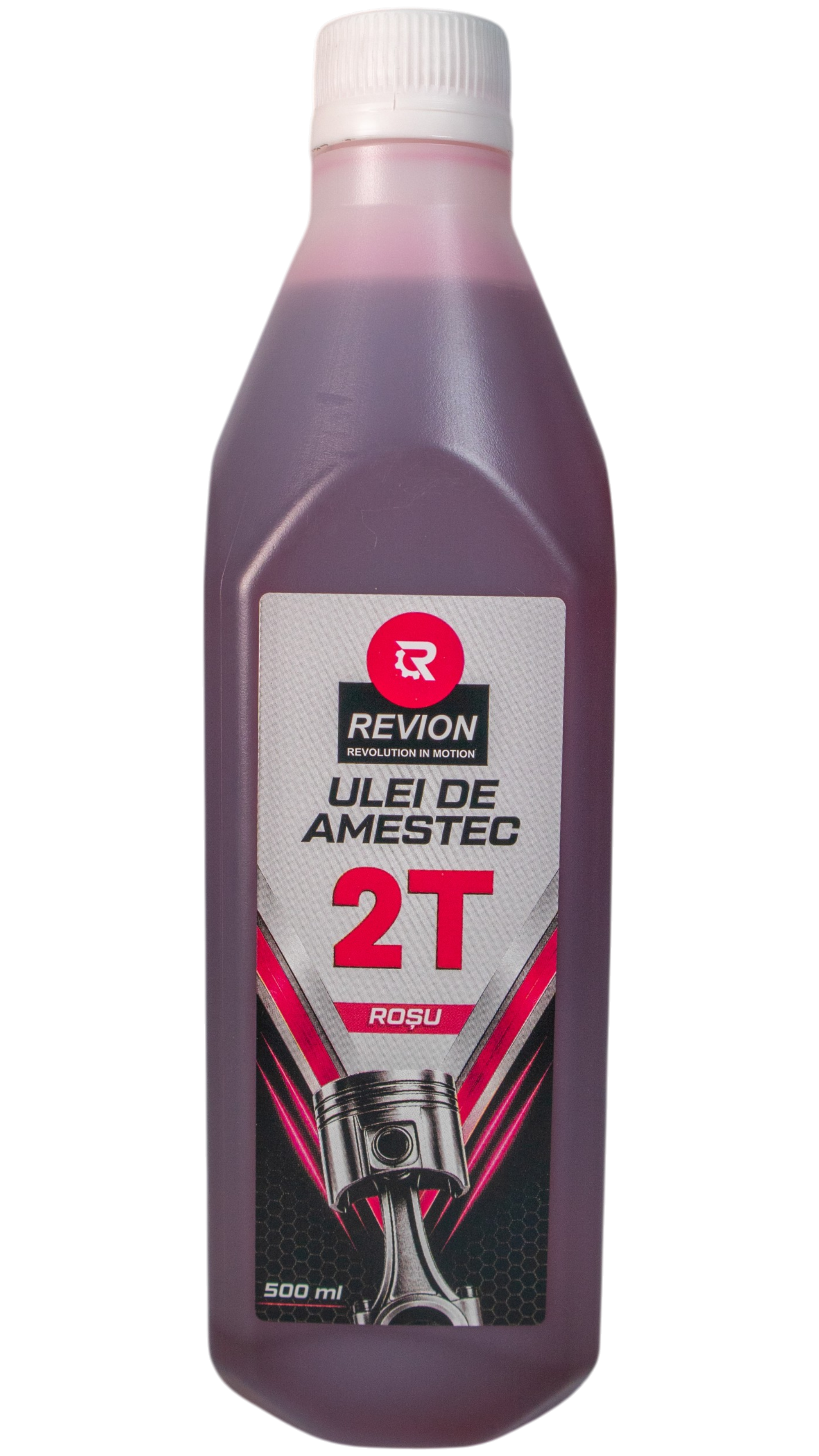 Ulei de amestec Revion 2T roșu, 500 ml