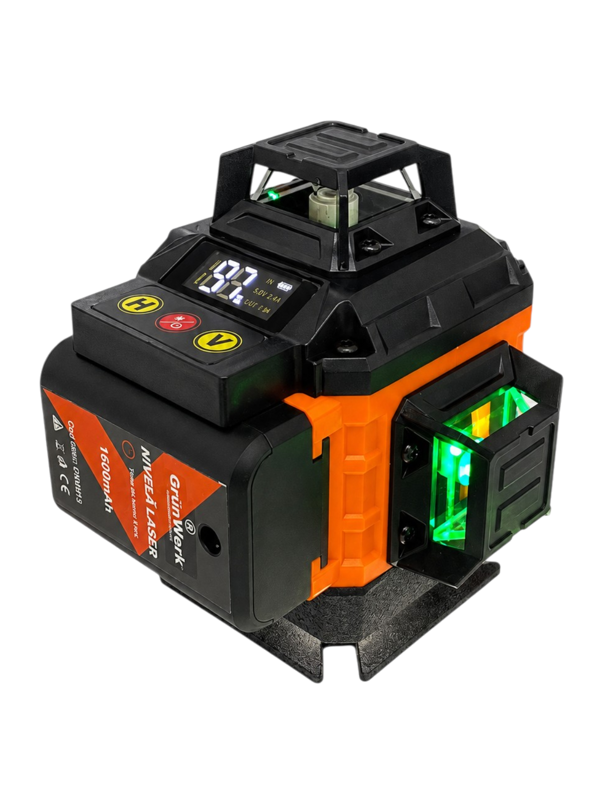 Nivelă laser GrunWerk GW0013, 4D, 16 linii, cu trepiede