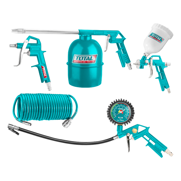 Kit pneumatic pentru vopsit TOTAL TATK053, 5 piese