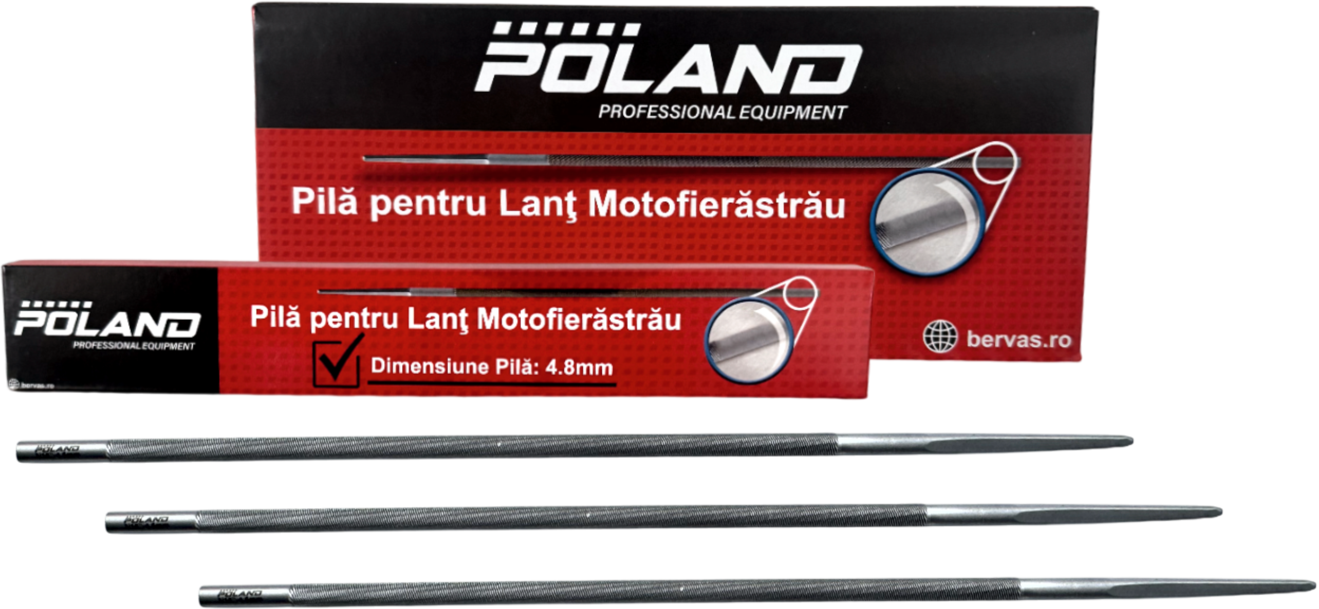Pilă pentru lanț de drujbă Poland B8127, 4,8 mm