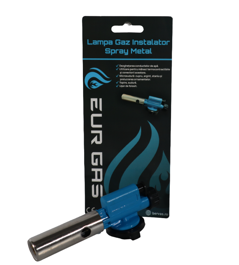 Lampă de gaz EurGas B4581, metalică, pentru rezerve spray
