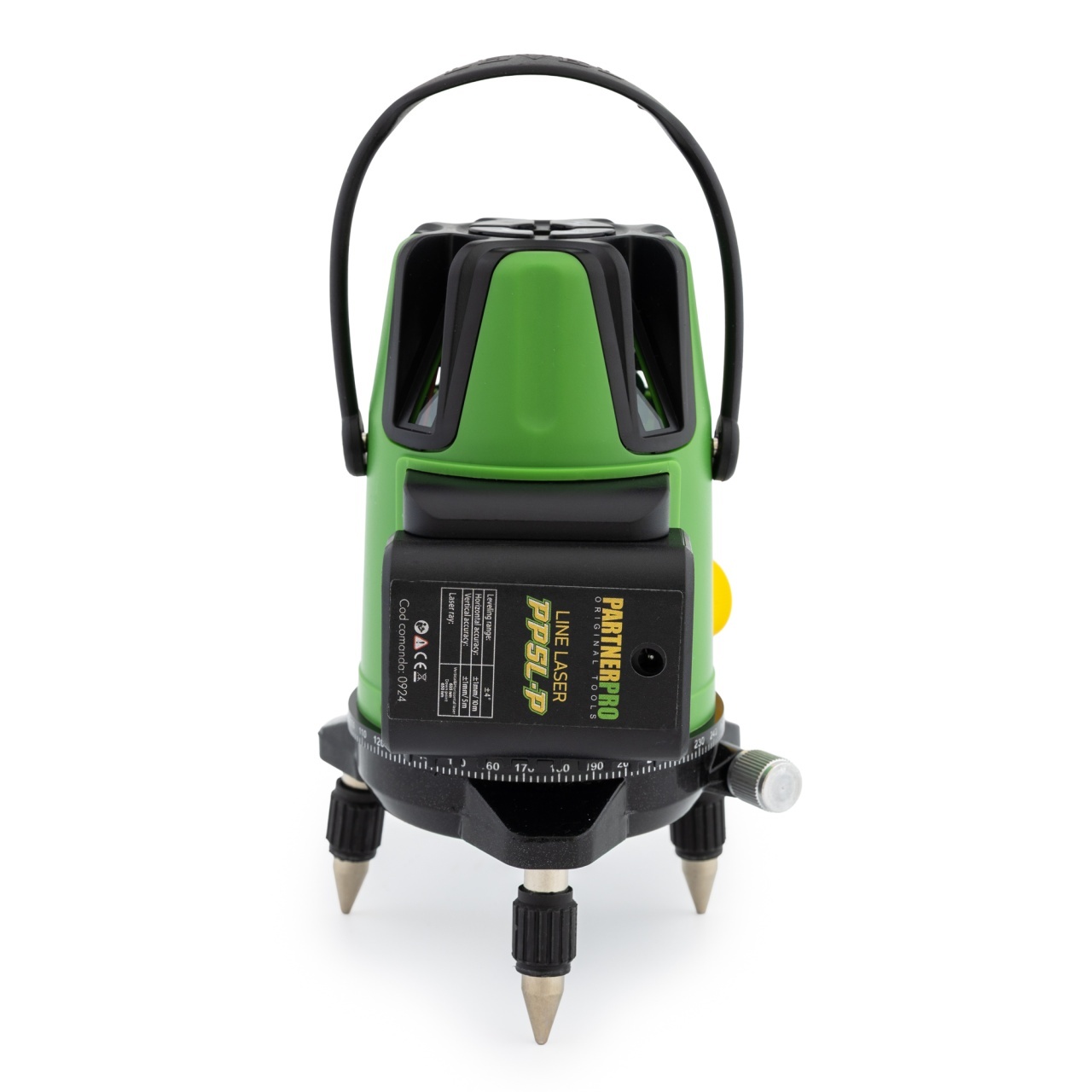 Nivelă laser verde PARTNERPRO PP5L-P, 5 linii, doi acumulatori