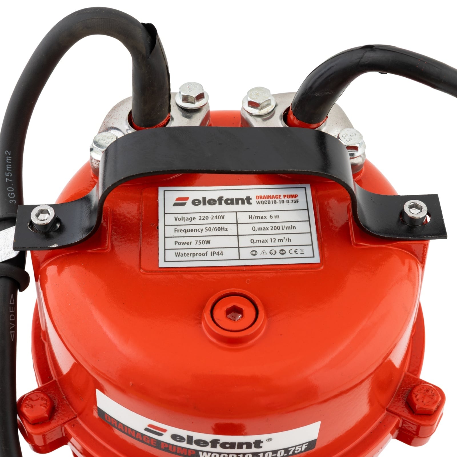 Pompă de drenaj cu tocător ELEFANT WQCD10-10-0.75F, 750 W