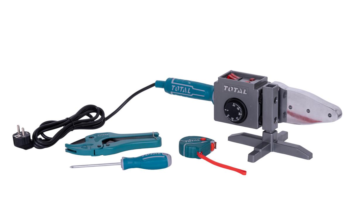 Aparat de lipit țevi PPR TOTAL TT328151, 800/1500 W, 20–63 mm