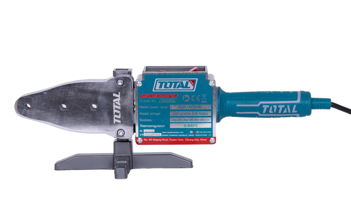 Aparat de lipit țevi PPR TOTAL TT328151, 800/1500 W, 20–63 mm